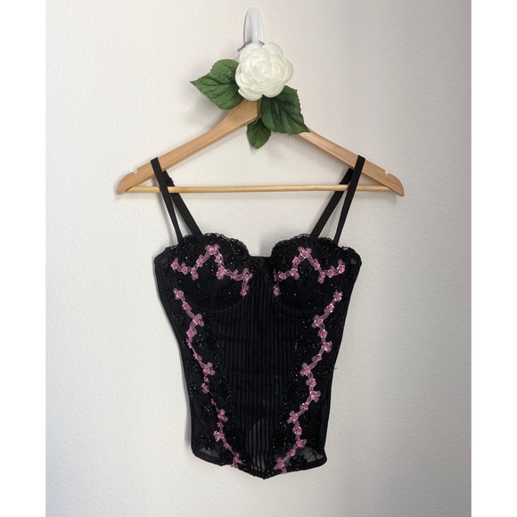Marciano Other - Marciano Lingerie • Crystal Floral Corset Bustier